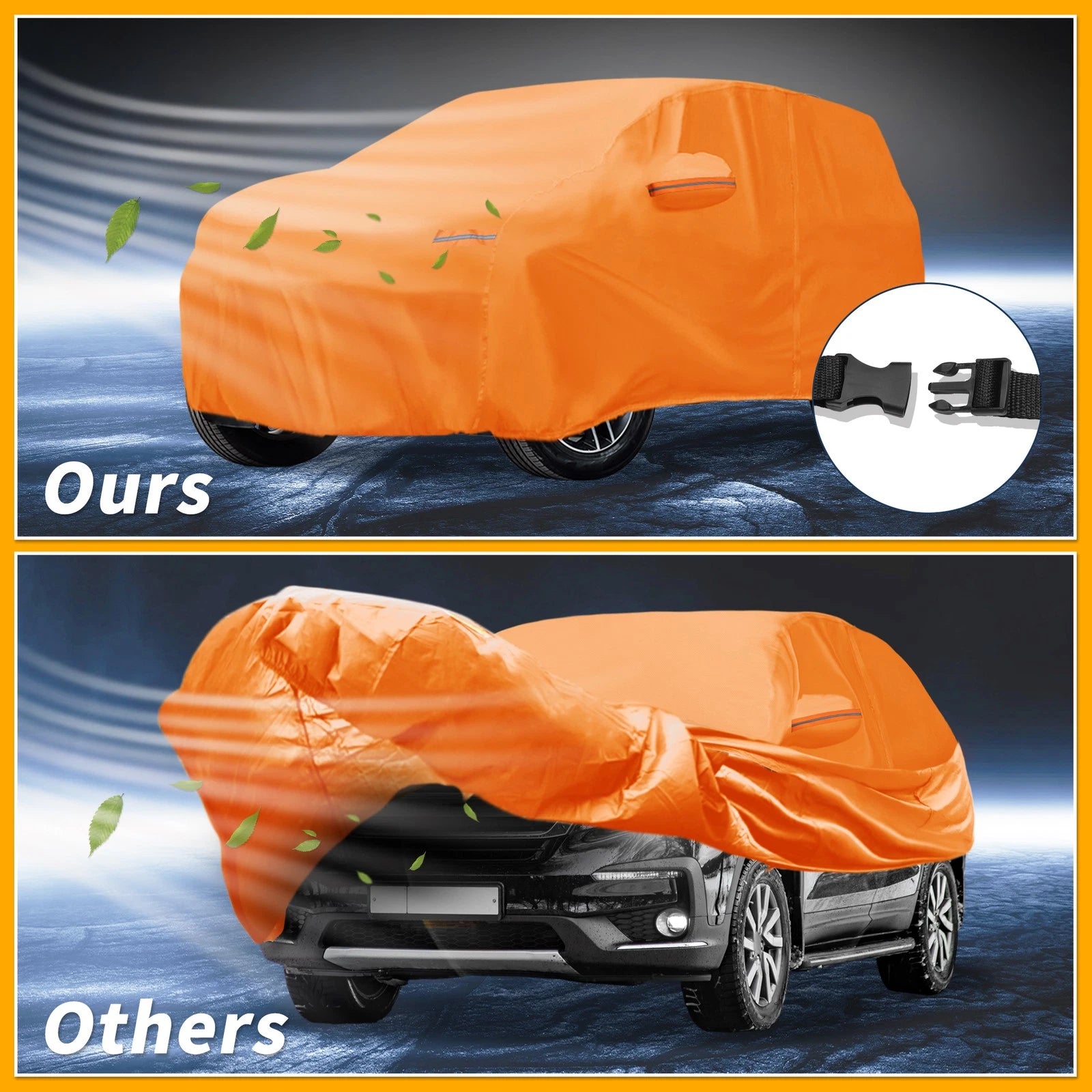 Waterproof Car Cover for Honda Pilot (2016–2023) 210D-PU with Zipper