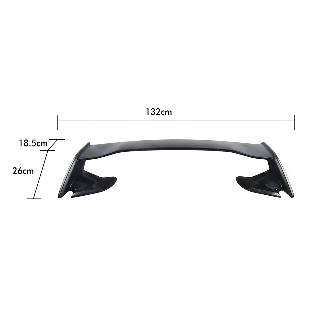 JDM Style Painted Black Rear Trunk Spoiler Wing for Nissan Sentra (2007–2012)