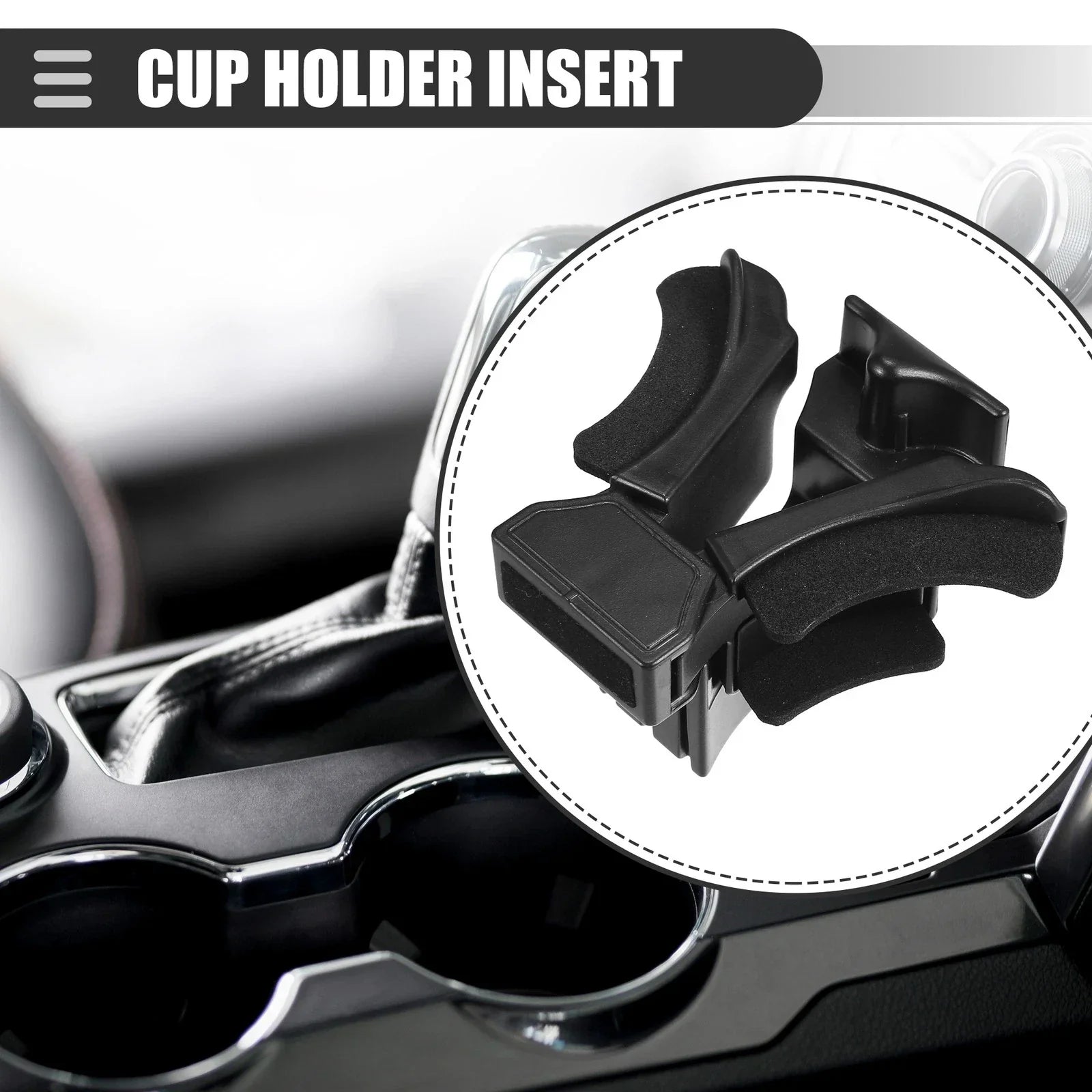 Cup Holder Insert for Lexus GX470 (2003-2009) - Black Plastic Foam