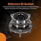 1x Front Left Right Wheel Hub & Bearing for Kia Sorento (2011-2015)