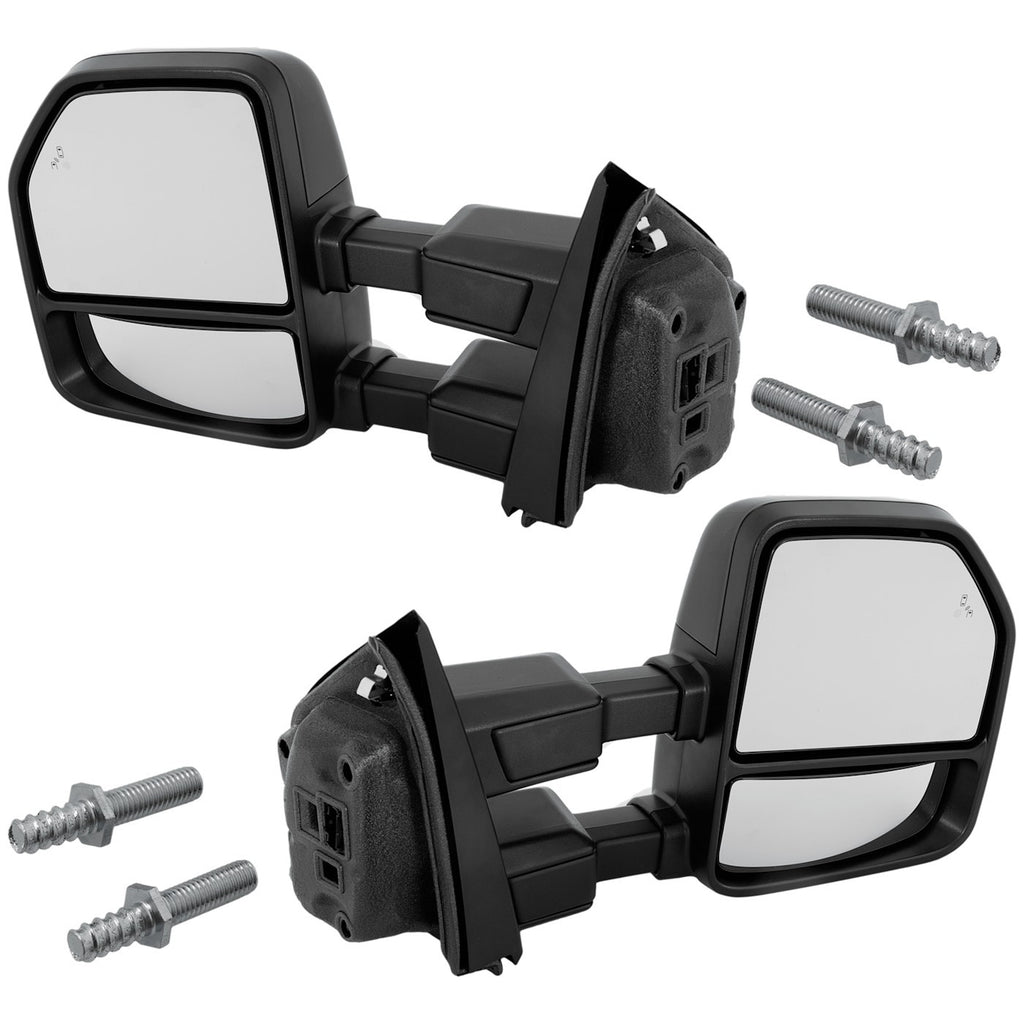 Set of 2 Heated Mirrors for Ford F350 F250 F450