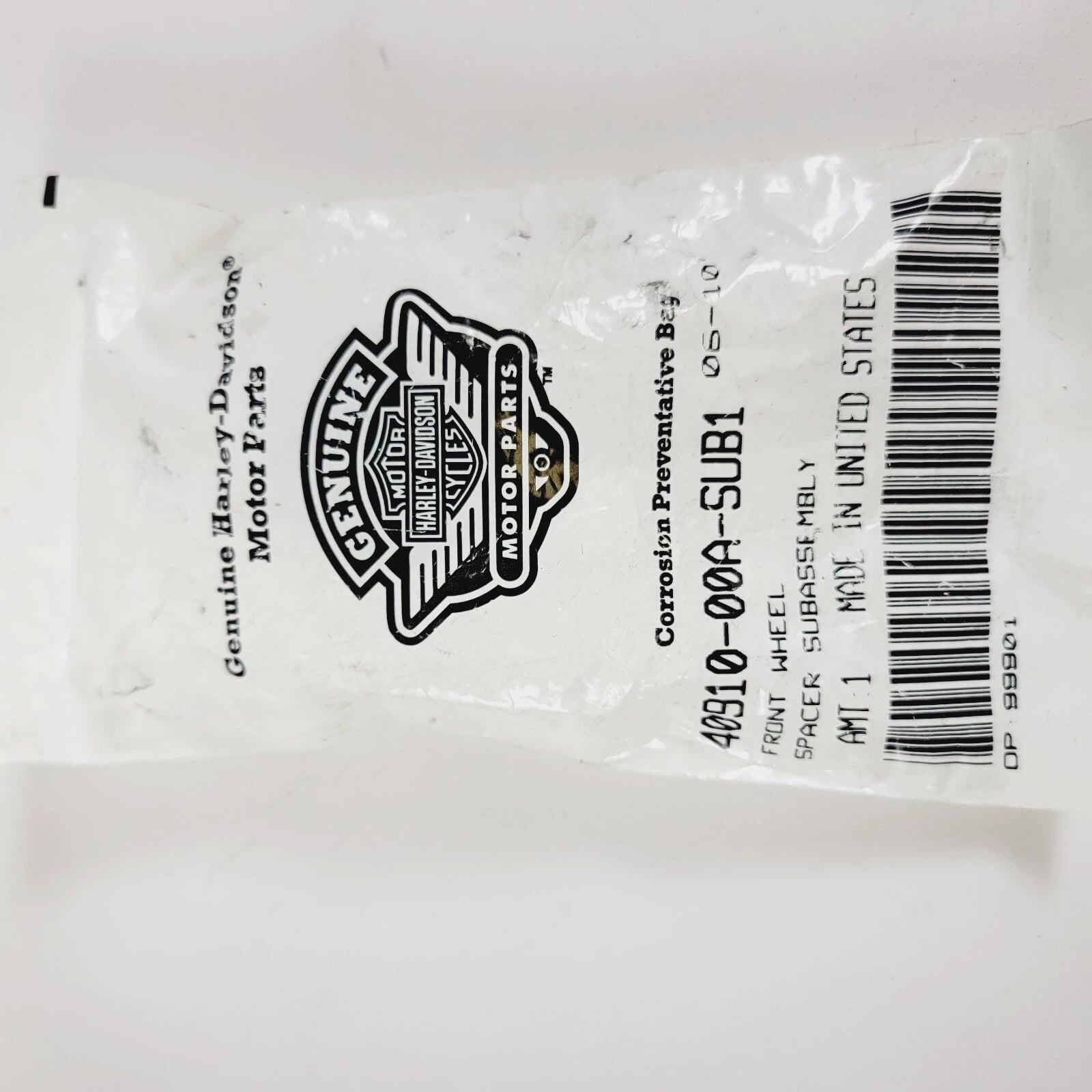 Front Wheel Spacer Subassembly for Harley-Davidson (40910-00A)
