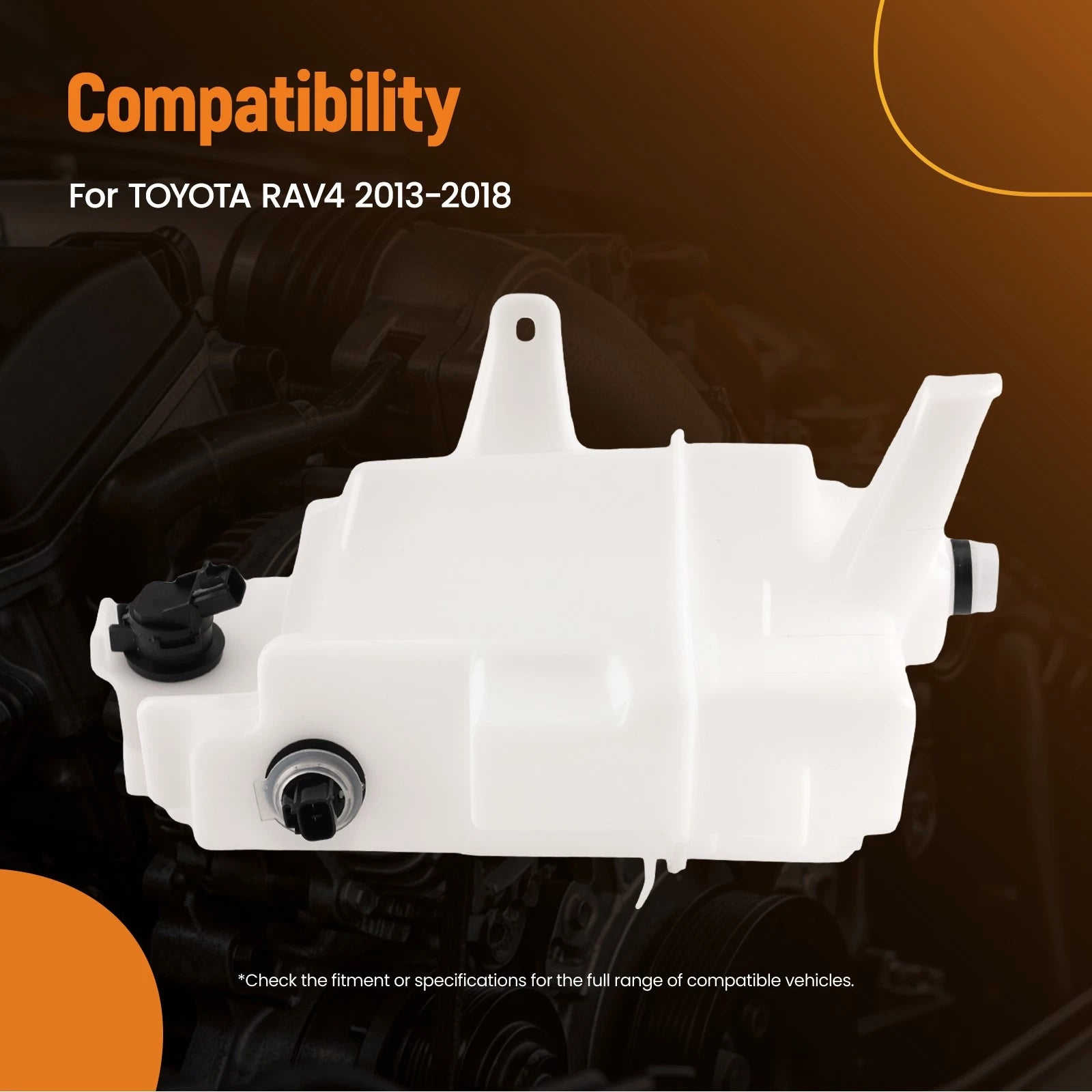 Wiper Washer Bottle Reservoir Tank for Toyota RAV4 (2013–2018)