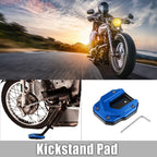 Aluminum Alloy Kickstand Plate Pad for BMW Blue