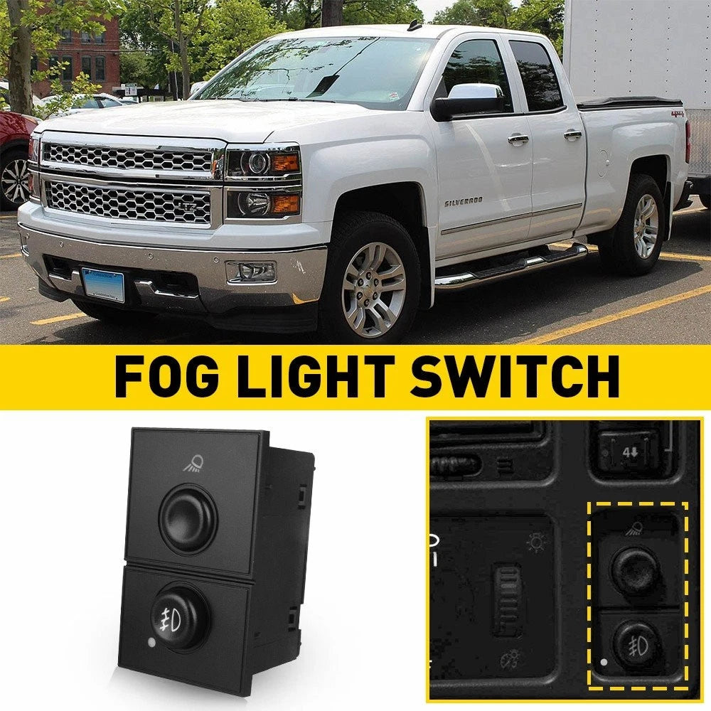 Fog Light Switch for Chevy Silverado Tahoe Avalanche GMC Sierra Yukon (2003–2006) EV
