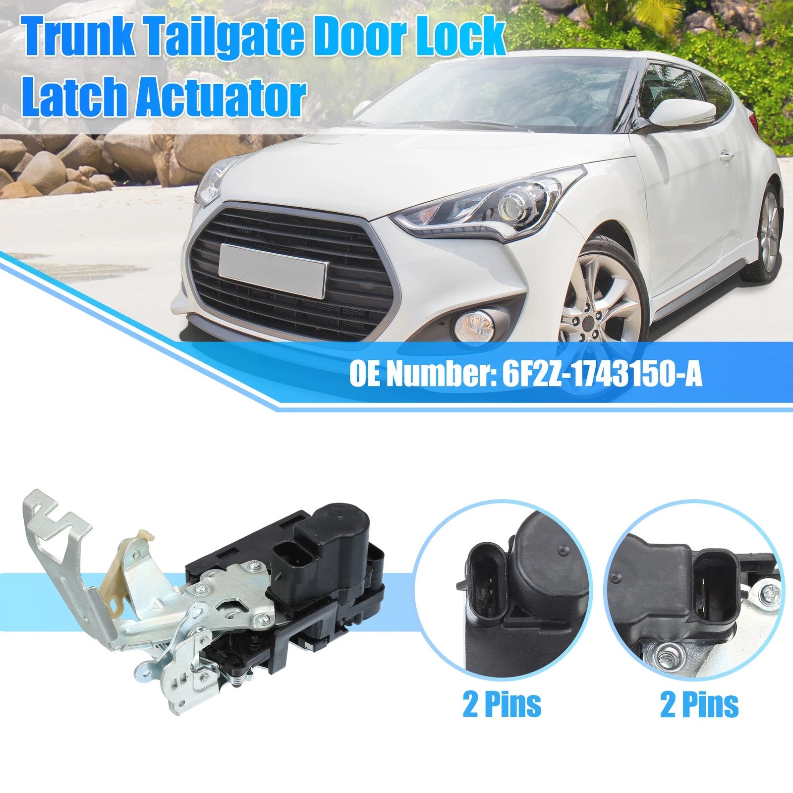 Tailgate Trunk Latch Lock Actuator for Ford Freestar (2004–2007) No.6F2Z-1743150-A