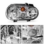 Set of 2 Headlights for Volkswagen Cabrio (1999–2002) 1J0941018B