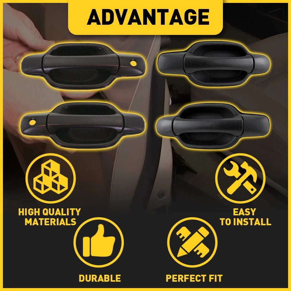 Set of 2 Door Handles for Chevrolet Colorado (2004–2012)