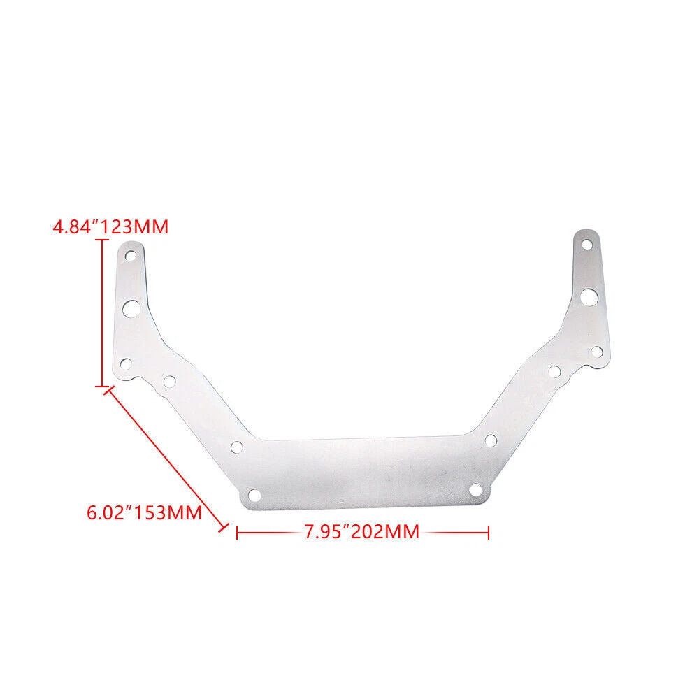 Silver Transmission Adapter Plate for Chevy TH350 TH400