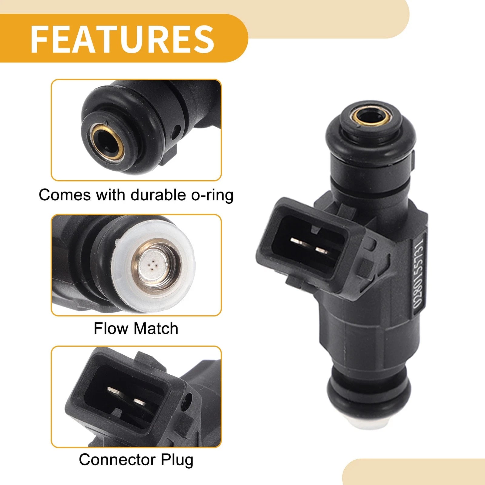 1 Pc Fuel Injector No. 0280155731 for Chevrolet Camaro LS1 V8 (1998–2002)