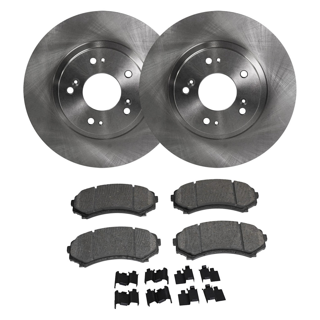 Front Brake Disc Rotors and Pads Kit for Mitsubishi Endeavor (2004–2011)