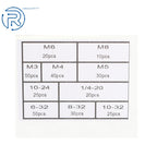 Set of 300 Aluminum Rivet Nuts for Various Applications (Metric & SAE)