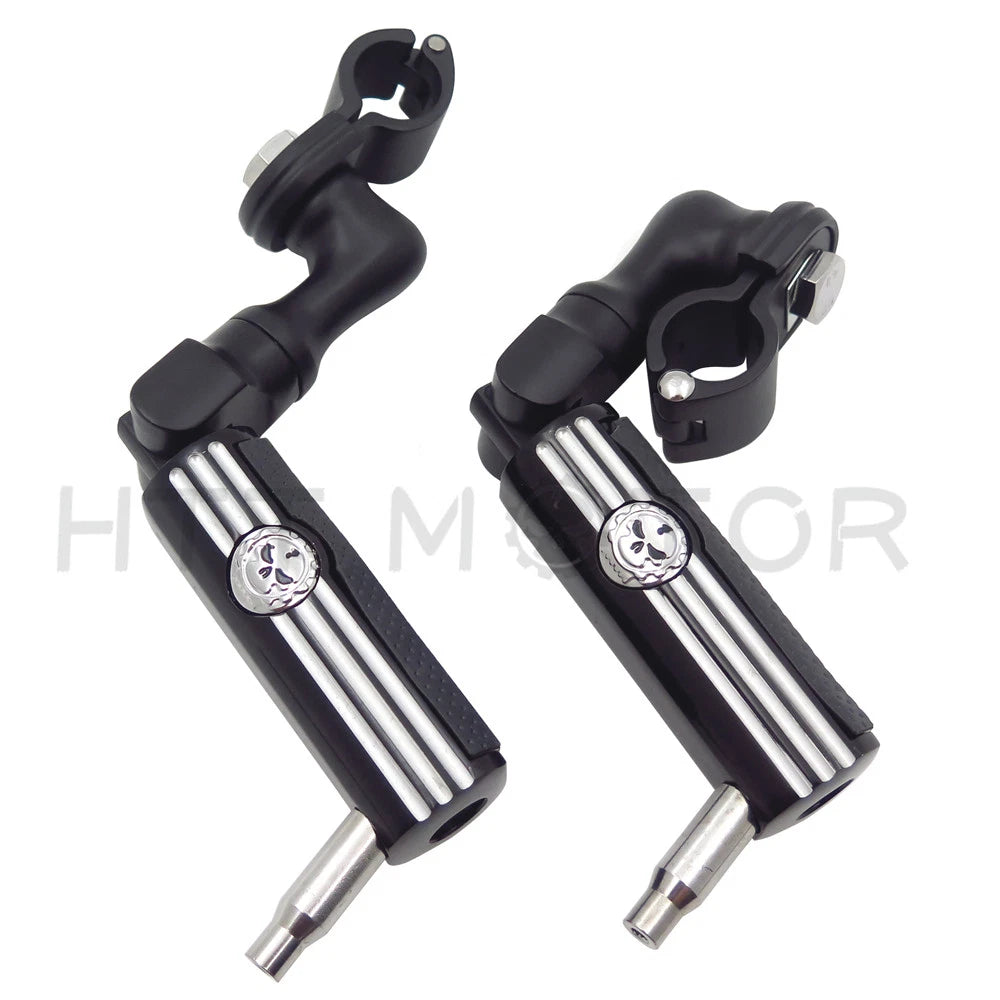 Footpeg Mounting Kit for Gear Skull (1", 25mm, Chrome, Short Angled)