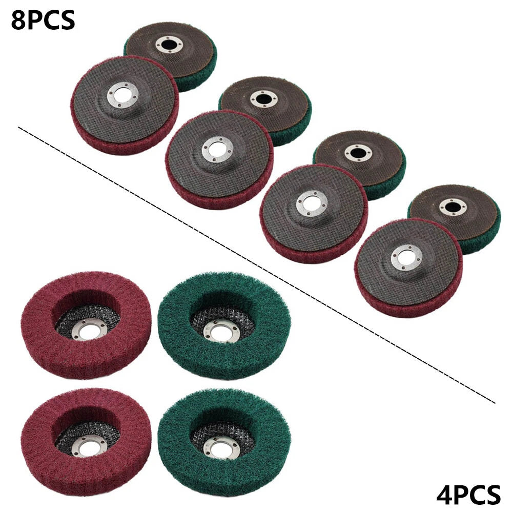 100mm Nylon Fiber Flap Buffing Wheel for Angle Grinder