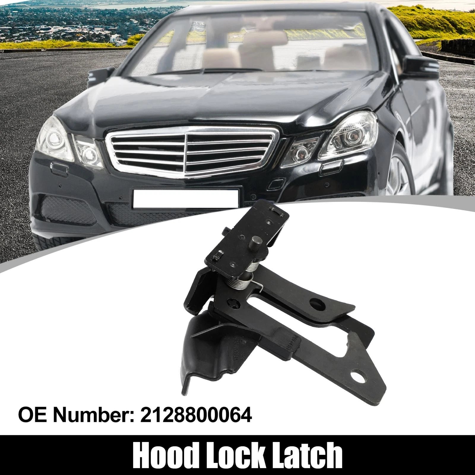 Hood Safety Latch Catch Lock 2128800064 for Mercedes-Benz W212 E350 (2009–2016)