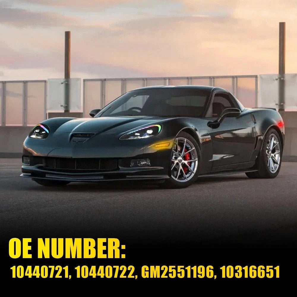 Smoked LED Side Marker Lights for Chevy Corvette C6 (2005–2013)