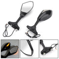 Pair LED Mirrors for Suzuki GSXR 600 750 1000 Hayabusa GSF SV Katana TL1000R