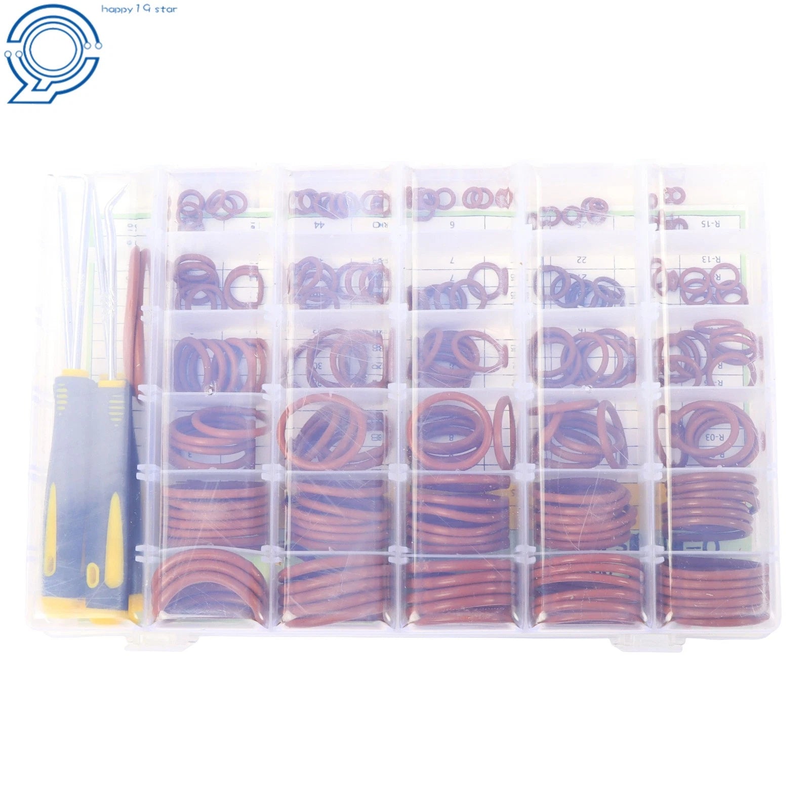 198PCS FKM O Ring Kit for Home and Car Repair (Metric, 30 Sizes)