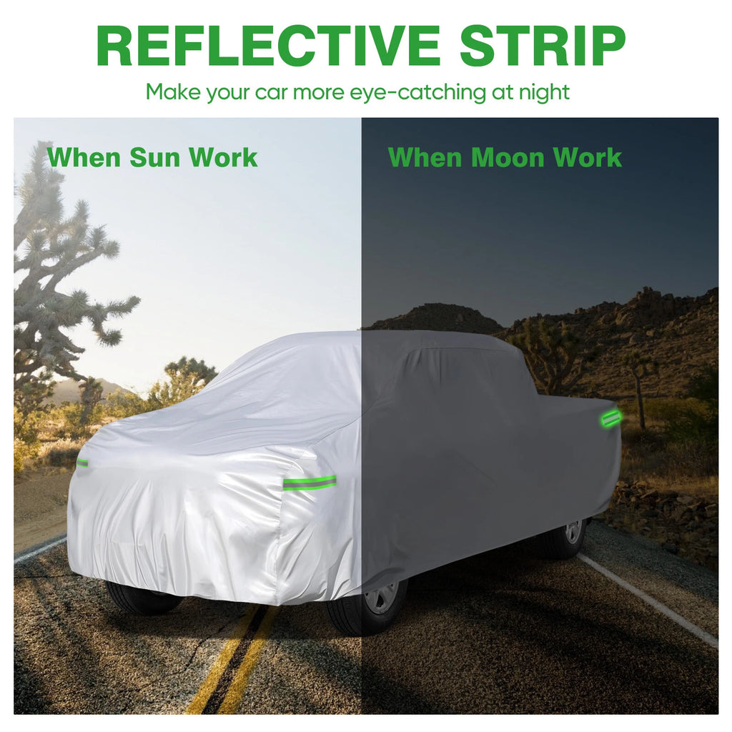 Car Cover for Pickup Truck (S M L XL) - Waterproof, UV Resistant