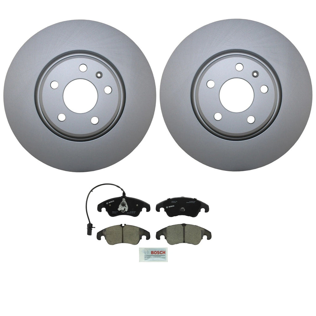Front Brake Kit 320mm Disc Rotors & Bosch Ceramic Pads for Audi A4 A5 A6 Q5 (2008–2019)