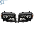 Pair of Halogen Headlamps for Honda Pilot (2012–2015) Black Housing