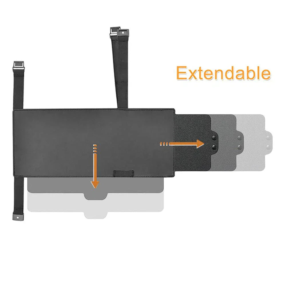Extendable Black Sun Visor Sunshade for Universal Cars (No Year Specified)