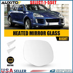 RH Right Heated Mirror Glass with Backing Plate for Porsche Cayenne (2008–2010)