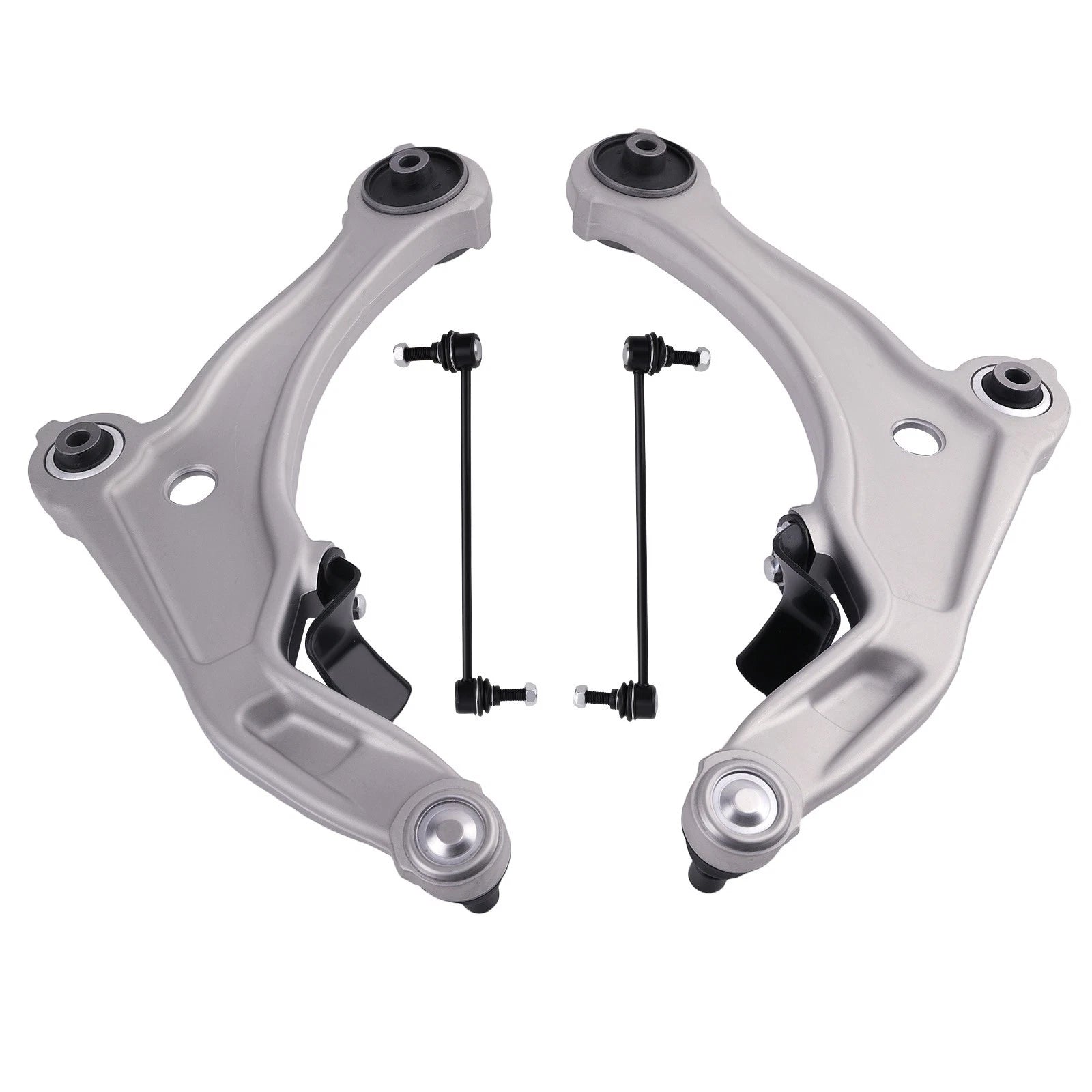 Set of 4 Suspension Kit Front Control Arms with Sway Bar End Links for Nissan Maxima (2009–2014)