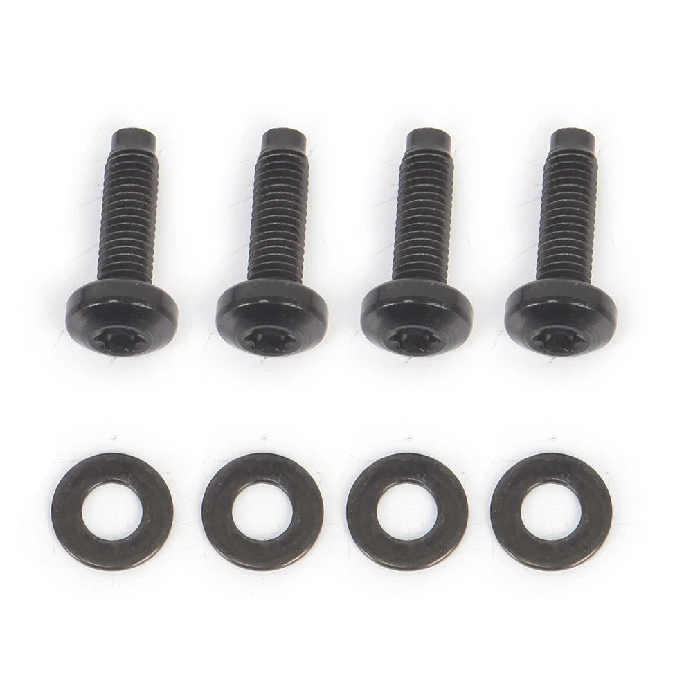 Set of 4 Windshield Frame Hinge Torx Screws w/Washers for Jeep Wrangler JK (2007–2017)