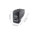 36W Dual Port TypeA/C USB Charger Socket Switch for Toyota Tacoma (2011–2020)