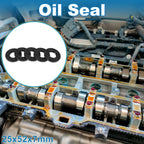 Set of 5 Oil Seal Rotary Shaft Seal for Various Models (25x52x7mm)