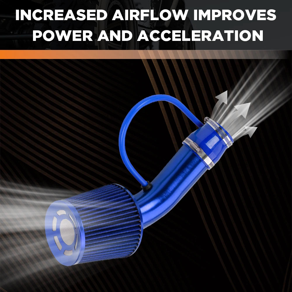 76mm Aluminum Cold Air Intake Pipe for Universal Fit