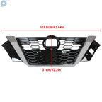 Front Bumper Upper Grille for Nissan Sentra (2020–2021) 62310-6LB0A Black & Chrome