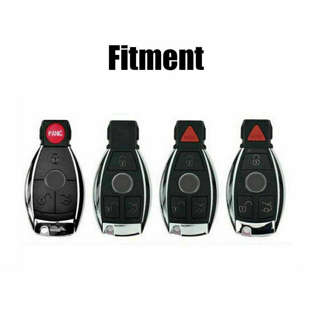 Green 3-Button Smart Key Fob Cover Case for Mercedes-Benz (- -)