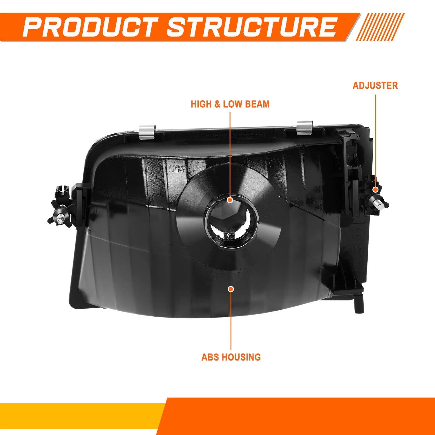 Smoked Lens Projector Headlights for Highlander (2011–2013)