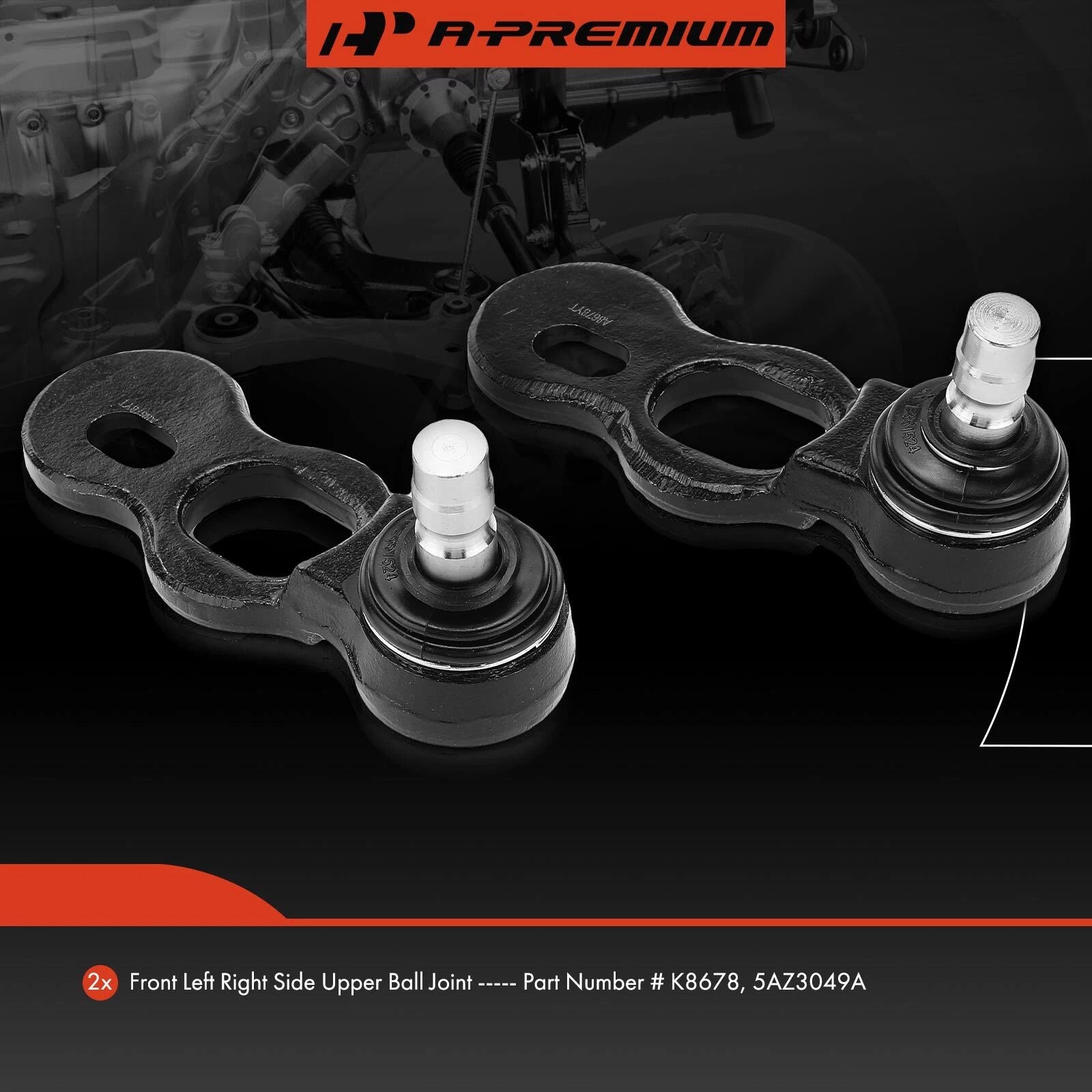 2X Front Upper Ball Joint for Lincoln Town Car (1995-2002)