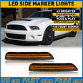 Smoke Side Marker Lights for Ford Mustang (2010–2014) Front Amber