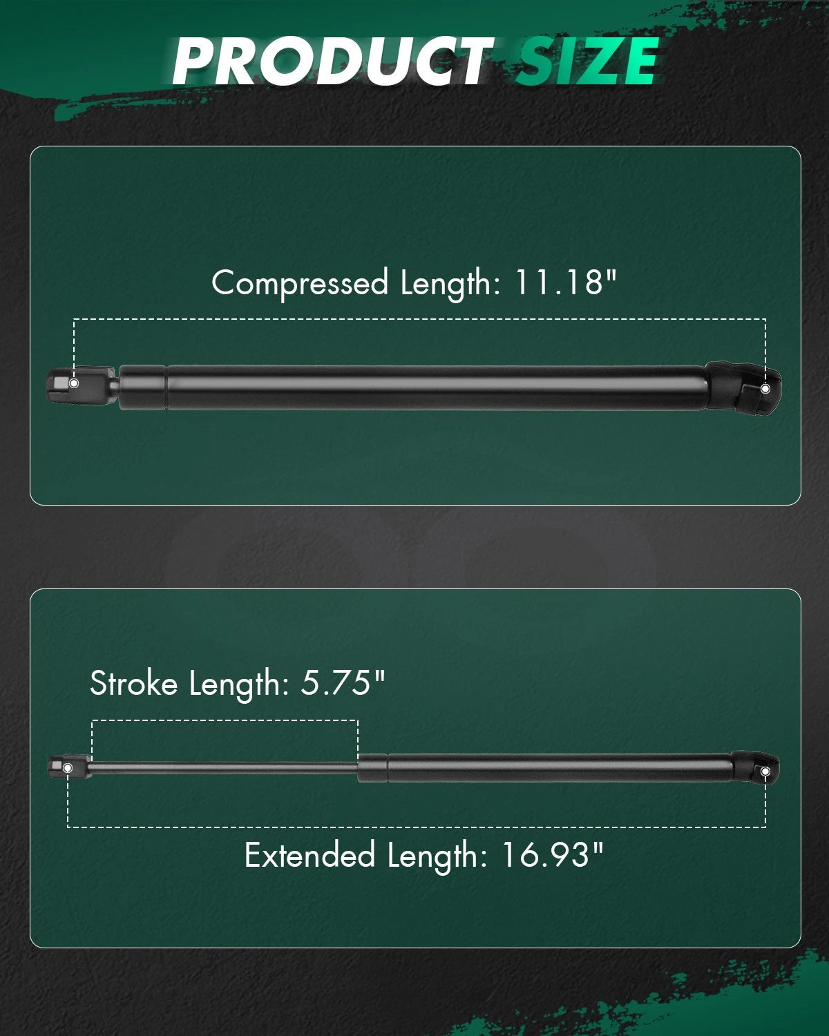 2X Rear Tailgate Hatch Lift Supports Struts for Toyota Matrix (2003–2008)
