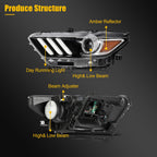 LED Headlight for Ford Mustang (2015–2017) Left Side
