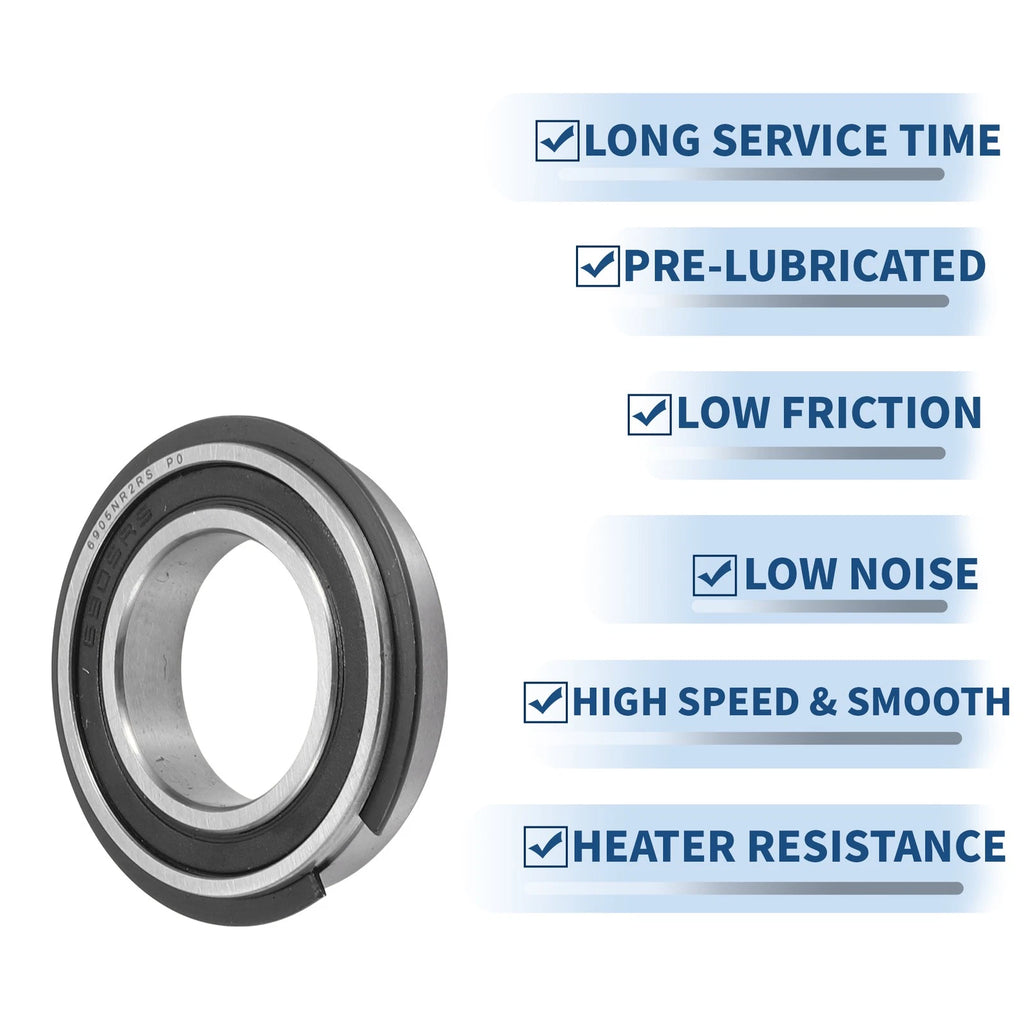 6905NR2RS Deep Groove Ball Bearings for Scooter Skateboard (25x42x9mm)