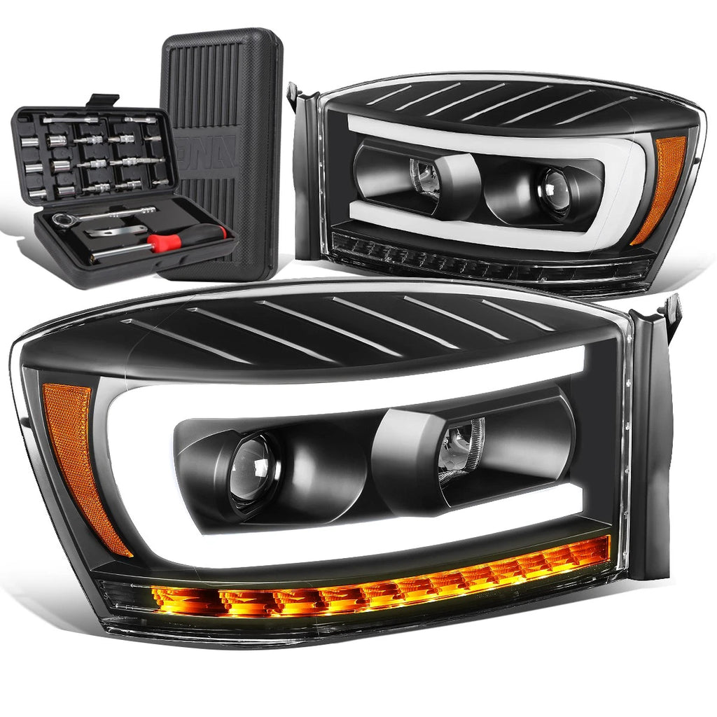 LED Sequential Projector Headlight for Dodge Ram (2006–2009)
