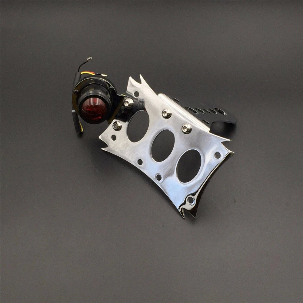 Chrome License Bracket for Harley Touring Bobber Chopper