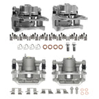 Front Rear Brake Calipers Assembly with Bracket for Toyota Highlander (2010–2013)