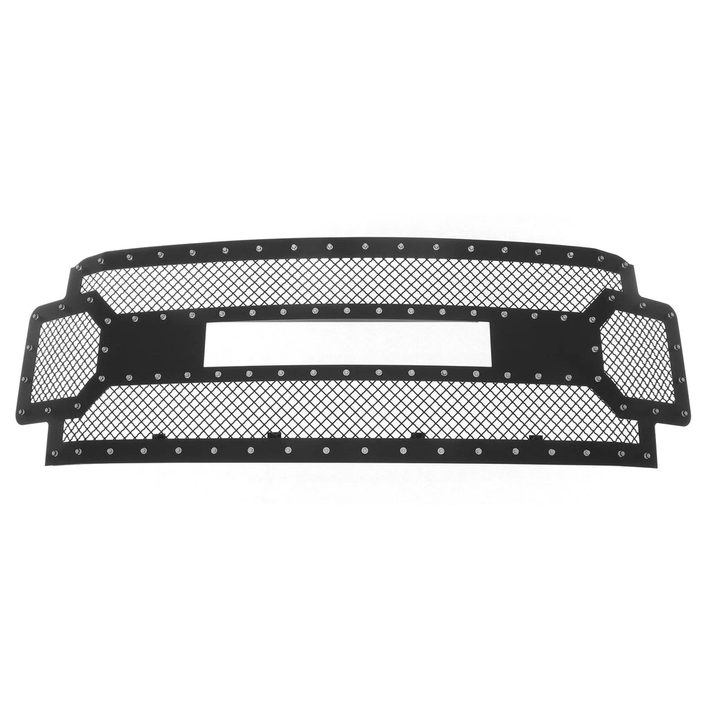 Upper Black Rivet Mesh Grille for Ford F-250/F-350 (2017-2019)