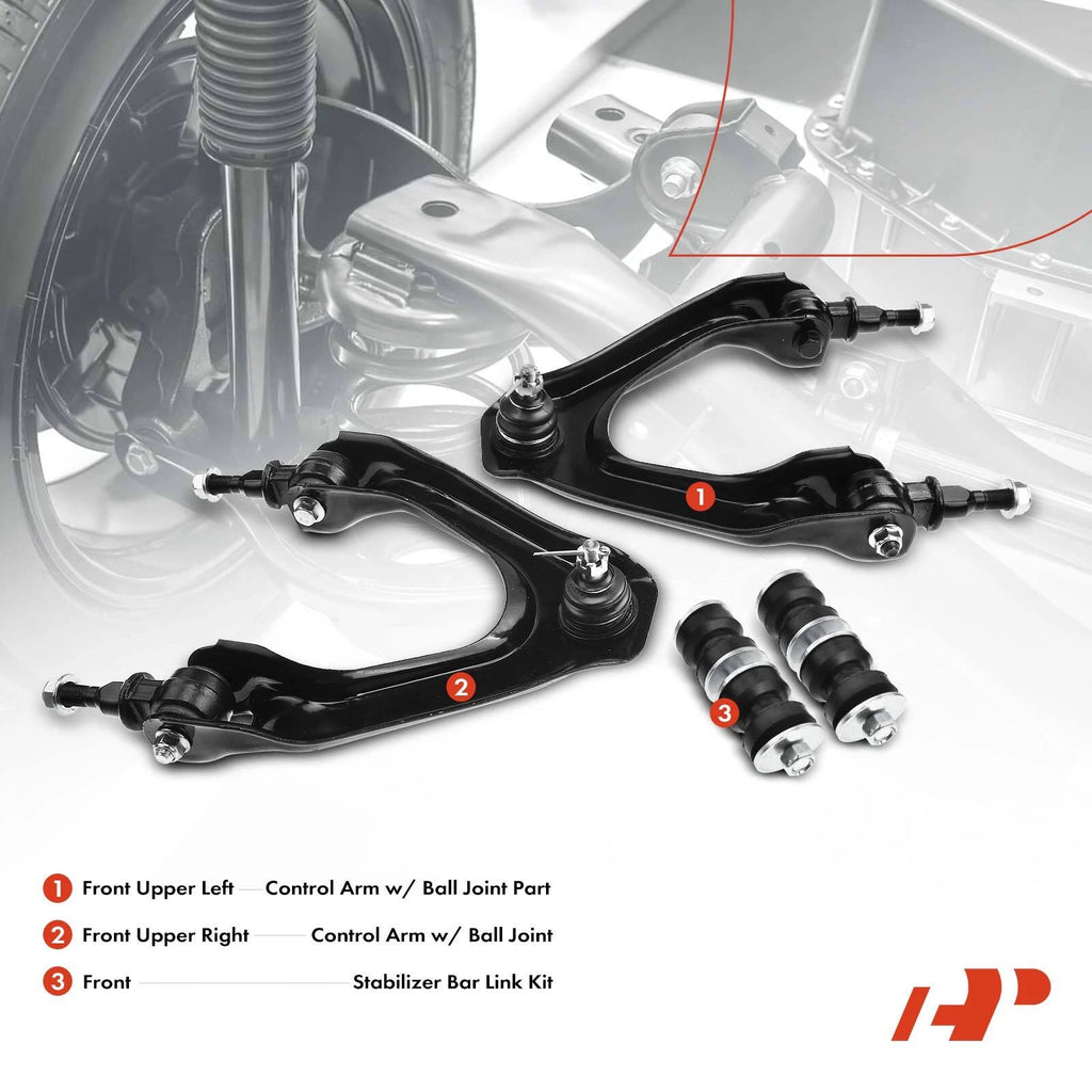 Set of 4 Front Control Arm Sway Bar Links for Honda Accord (1990–1993)