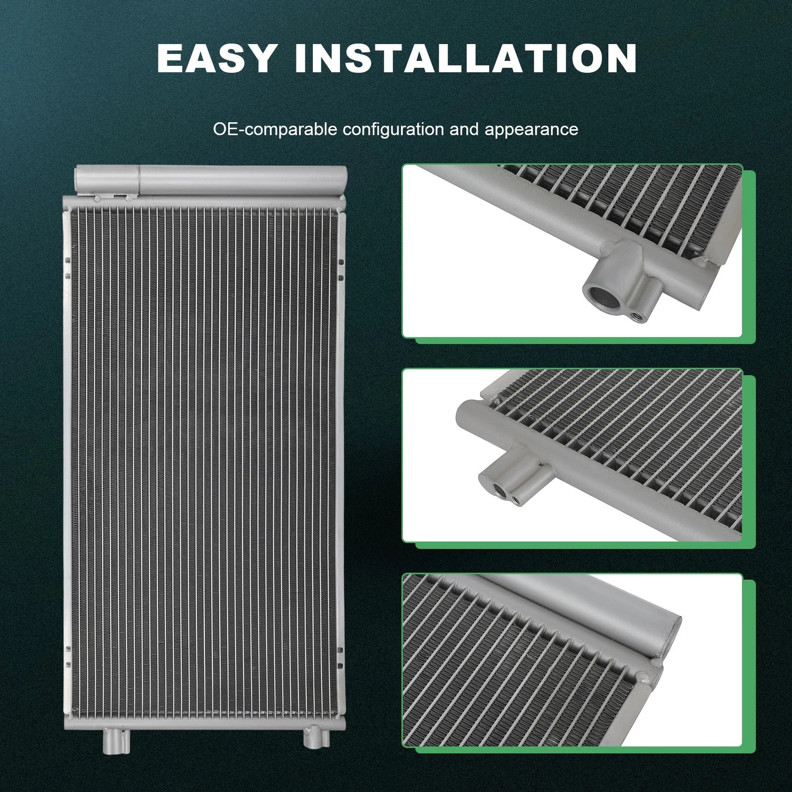 AC Condenser for Ram ProMaster City (2015–2022) Jeep Compass (2016–2018) Fiat 500X