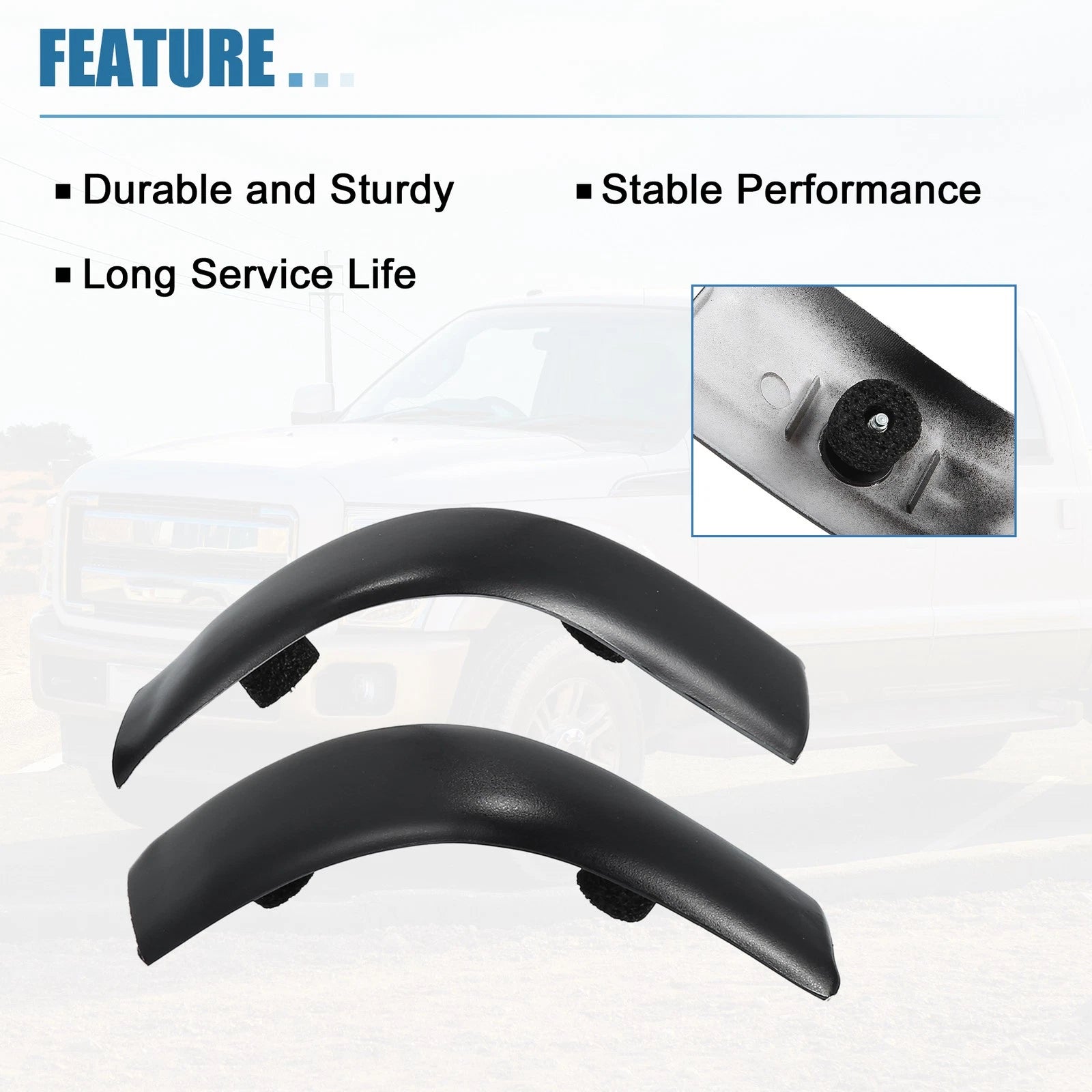 1 Pair Roof Side Decorative Strips No.YC3Z-2551729-PTM for Ford F-250 (2017–2022)