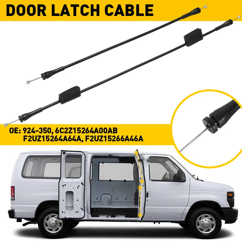 Rear Right Cargo Door Latch Release Cable for Ford E150 E250 E350 (1992–2014)