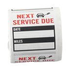 Oil Change Sticker Car Sticker 300pcs/roll Oil Change Service Stickers