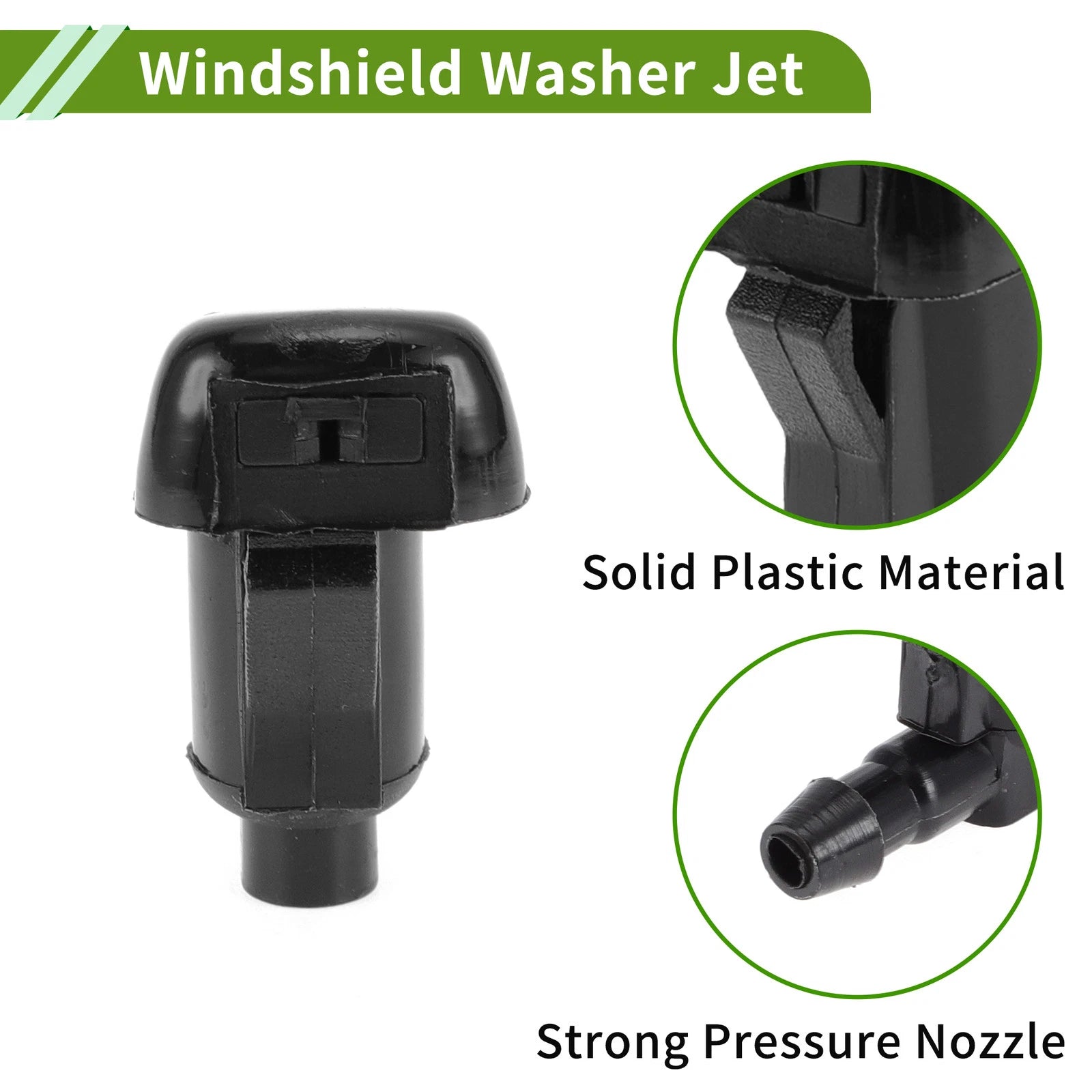 Set of 1 Windshield Washer Nozzle with Hose Connector for GMC  No.15247800